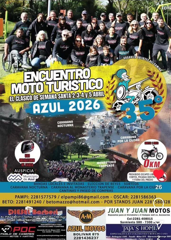 ENCUENTRO MOTOTURISTICO AZUL 2026