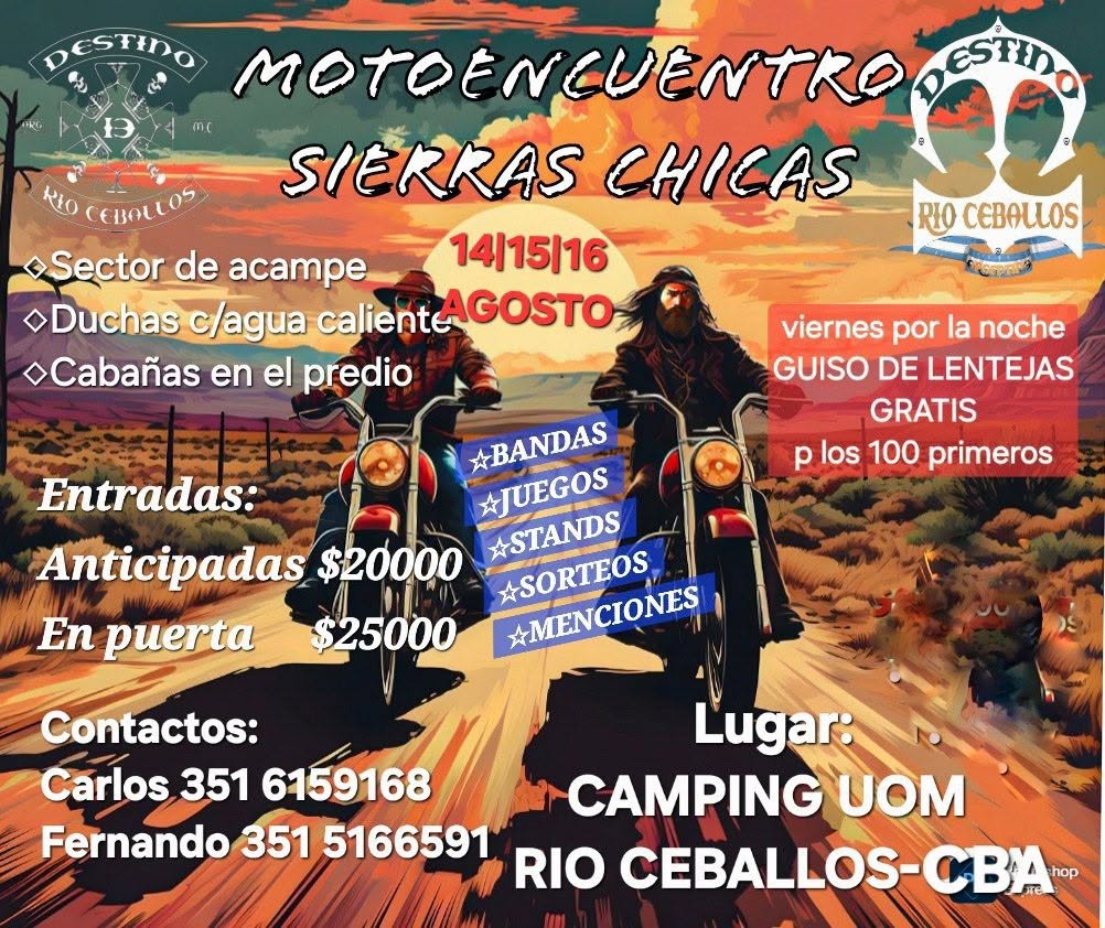 MOTOENCUENTRO SIERRAS CHICAS